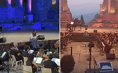Alba di magia al Teatro Antico: Ambra Angiolini risveglia Taormina con Battiato e Candiani