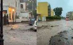 Lipari, esondano due torrenti: allagamenti, fango nelle strade e auto impantanate